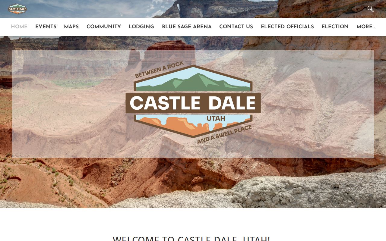 Official Castle Dale community source for Emery County court records context