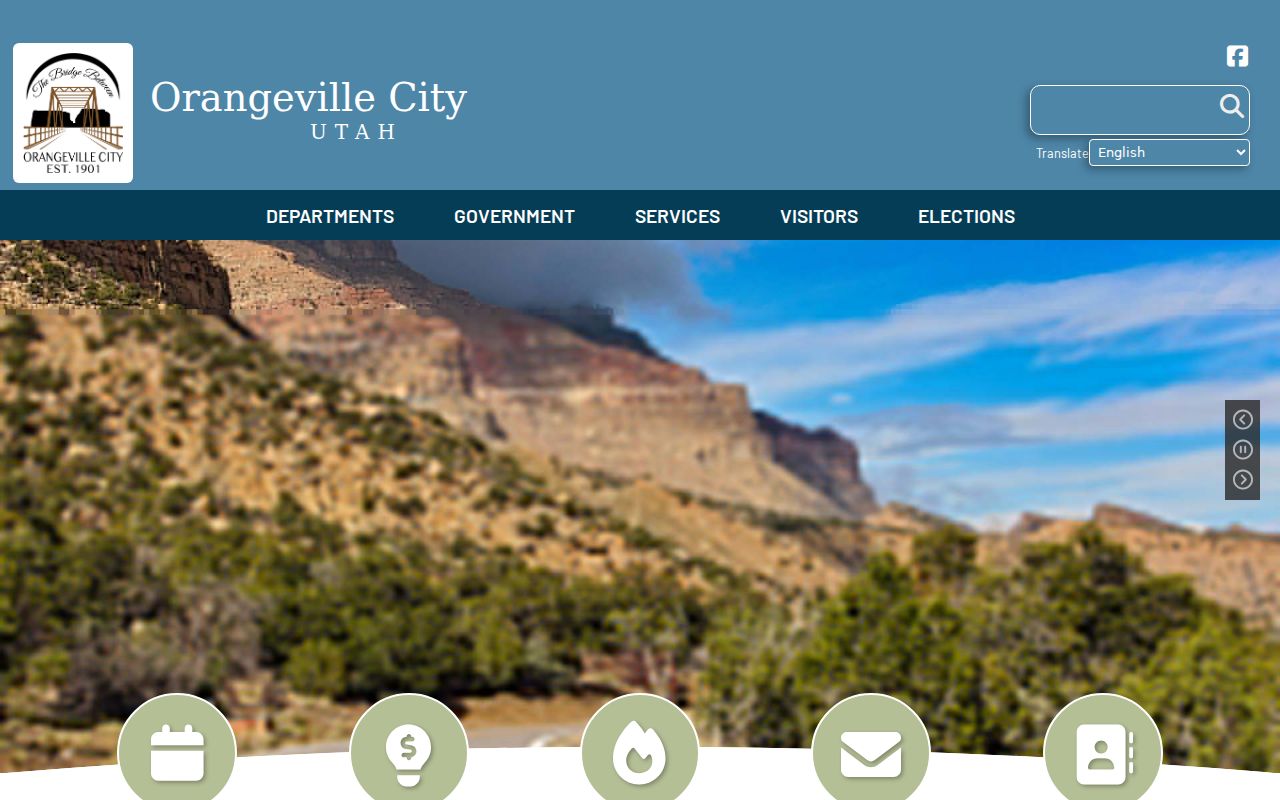 Official Orangeville city page for local and court-record routing context